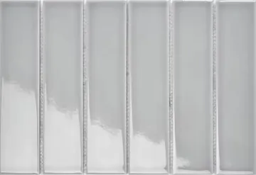 Мозаика Y45P321 Strip Серая глянцевая 4.5x19.5 28.8x19.5 Porcelain mosaic