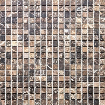 Natural Мозаика 7M022-15T (Emperador Dark) мозаика Мрамор 15x15 305х305 Natural