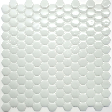 Natural Мозаика STP-WH001-HEX стекло (25) 300х300 Natural