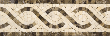 NSmosaic Мозаика KB-700 бордюр мрамор матовый 15x15x7 100x300 NSmosaic