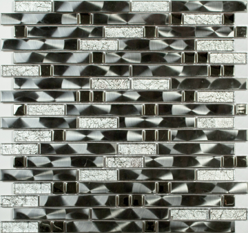 NSmosaic Мозаика MS-606 метал стекло (15х48х98x6) 305*298 NSmosaic