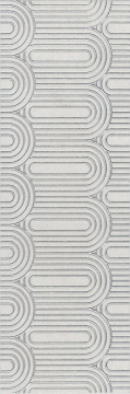 OP/A201/12136R Плитка Декор Безана серый светлый обрезной 25*75 Kerama Marazzi