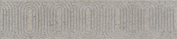OP/B206/12137R Плитка Бордюр Безана серый обрезной 25*5.5 Kerama Marazzi