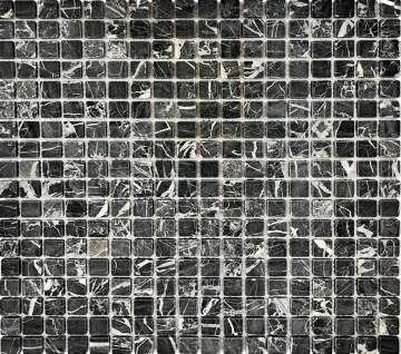 Orro Mosaic Мозаика Nero Marquina Tum 4мм 30.5x30.5 Orro Mosaic