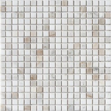 Orro Mosaic Мозаика Valentino Bianco Tum 15x15x4 305x305 Orro Mosaic