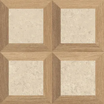 PF60017069 Керамогранит V Stone Frame Beige Nat Rett 8.5mm 60x60 Versace (Gardenia Orchidea)