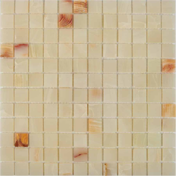 PIX203 Мозаика White onyx из оникса полированная 23x23 305х305х6 Pixmosaic
