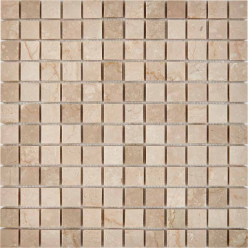 PIX232 Мозаика Cream marfil из мрамора полированная 23x23 305х305x6 Pixmosaic