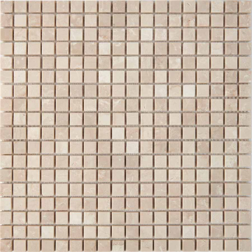 PIX234 Мозаика Cream marfil из мрамора матовая 15x15 305х305x4 Pixmosaic