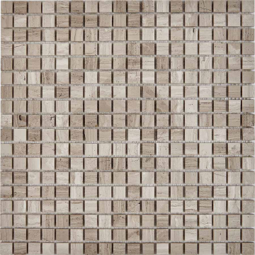 PIX253 Мозаика White Wooden из мрамора полированная 15x15 305х305x4 Pixmosaic