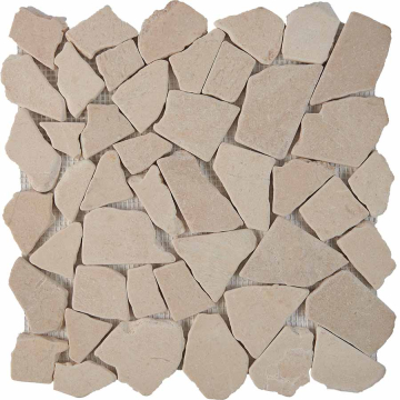 PIX261 Мозаика Сream marfil из мрамора матовая 305х305x6 Pixmosaic