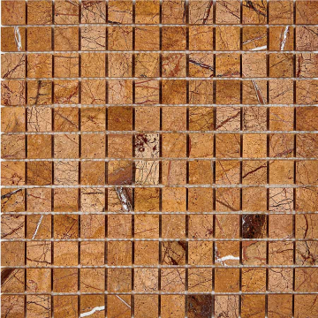 PIX293 Мозаика Rain Forest (Bidasar brown) из мрамора 23х23 305x305x6 Pixmosaic