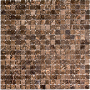 PIX304 Мозаика Dark Emperador полированная 15x15 305х305x4 Pixmosaic