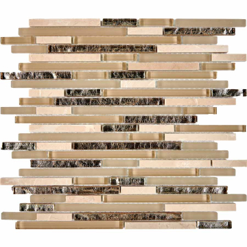 Pixmosaic Мозаика PIX729 Мозаика из мрамора и стекла 10x48/98/148 300х300x8 Pixmosaic