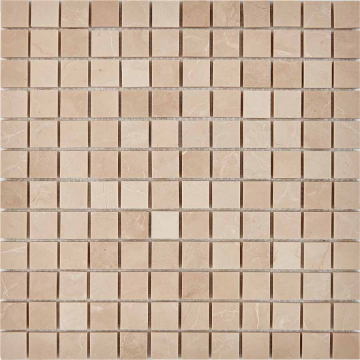Pixmosaic PIX227 Мозаика Crema Nova из мрамора полированная 23x23 305х305x6 Pixmosaic