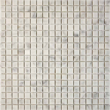 Pixmosaic PIX239 Мозаика Bianco carrara из мрамора матовая 15x15 305х305x4 Pixmosaic