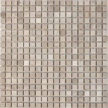 Pixmosaic PIX255 Мозаика White Wooden из мрамора матовая 15x15 305х305x4 Pixmosaic