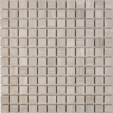 Pixmosaic PIX256 Мозаика White Wooden из мрамора матовая 23x23 305х305x6 Pixmosaic