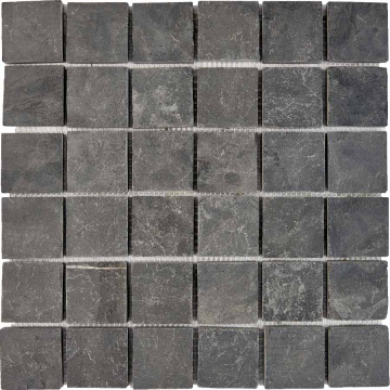 Pixmosaic PIX298 Мозаика Slate Black из сланца 48х48 305х305 Pixmosaic
