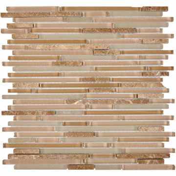 Pixmosaic PIX736 Мозаика Мозаика из мрамора и стекла 8x48/98/148 300х300x8 Pixmosaic