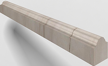 PJG-YXXT006-AEBS Керамогранит 06 Molding Diana White 120x2.5 Marmocer