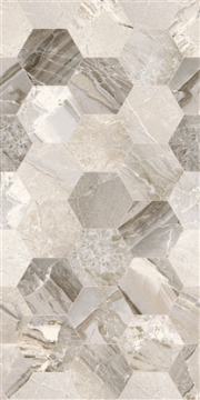 Плитка 0146 Istambul Grey Decor Mat 25x50 Eurotile Ceramica