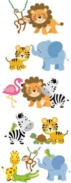 Плитка 06-01-1-52-05-01-3026-0 Панно Kids Safari 40х100 Нефрит Керамика