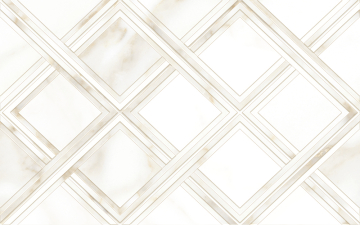 Плитка 10100001120 Calacatta Gold Белый ромбы 40*25 Global Tile