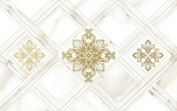 Плитка 10300000203 Calacatta Gold Белый Декор 40x25 Global Tile