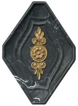 Плитка 11108-0268 Inserto Pegaso Negro 15*11.5 STN Ceramica