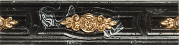 Плитка 11108-1168 Cenefa Pegaso Negro 6*25 STN Ceramica