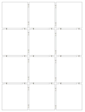Плитка 1230T Конфетти белый полотно 30*40 из 12 частей 9,9х9,9 Kerama Marazzi