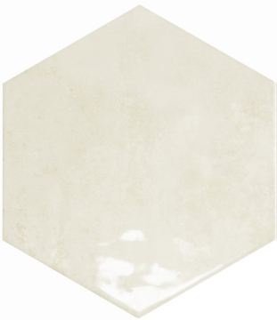Плитка 130059 Spark Hex Ivory Glossy 15x17.3 DNA Tiles