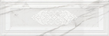 Плитка 14041R/3F Декор Прадо белый панель глянцевый обрезной 40x120 Kerama Marazzi