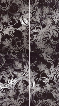 Плитка 1609-0001 Панно Азур Графит 50x90 Lasselsberger