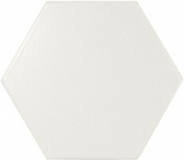 Плитка 21767 Scale Hexagon White Matt 10,7х12,4 EQUIPE