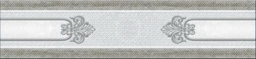Плитка 350 Бордюр Eclipse Grey 7x30 Eurotile Ceramica