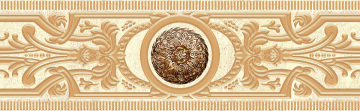 Плитка 362 Бордюр Artemis Центр 9.5x30 Eurotile Ceramica