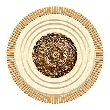 Плитка 364 Вставка Artemis Beige 10.5x10.5 Eurotile Ceramica