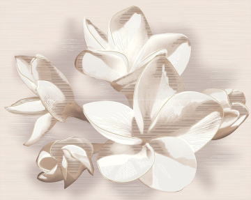 Плитка 584192004 Панно AMATI PLUMERIA BEIGE 40,2x50,5 Azori
