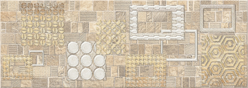 Плитка 586502001 Декор Commesso Beige Geometria 25,1х70,9 Eletto Ceramica