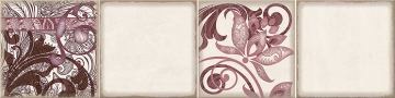 Плитка 586842005 Faenza Wine Ornament Frise 3 15.6x63 Eletto Ceramica