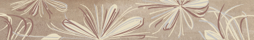 Плитка 587891001 Бордюр Sonnet Beige Flower 50,5x6,2 Azori