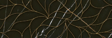 Плитка 588112002 Black&Gold Struttura Decor 24.2x70 Eletto Ceramica