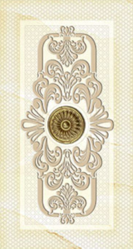 Плитка 589 Вставка Эрмитаж 9х16 Eurotile Ceramica