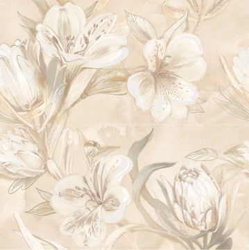 Плитка 589032003 Панно Opale Beige Flower 63x63 Azori