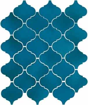 Плитка 65007 Арабески Майолика синий 26x30 Kerama Marazzi