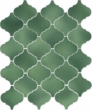 Плитка 65008 Арабески Майолика зеленый 26x30 Kerama Marazzi