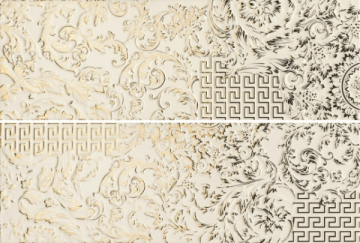 Плитка 68802 Gold Crema Combi Patchwork Mix 25x75 Versace (Gardenia Orchidea)