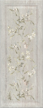 Плитка 7189 Кантри Шик серый панель декор 20x50 Kerama Marazzi